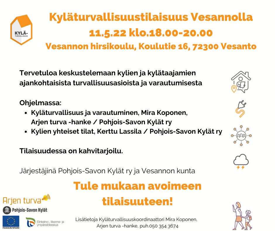 You are currently viewing Kyläturvallisuustilaisuus 11.5. hirsikoululla