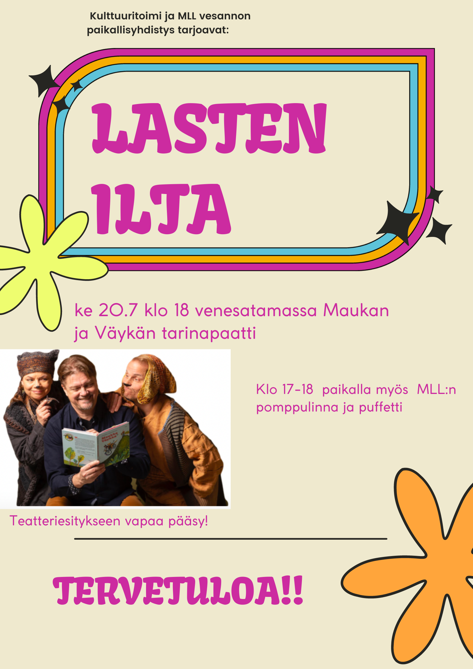 Read more about the article Maukan ja Väykän Tarinapaatti Vesannolla
