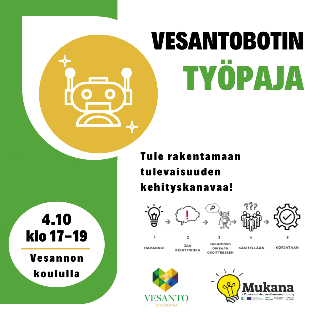 Read more about the article Vesantobotin viimeinen kehittämistyöpaja 4.10. klo 17