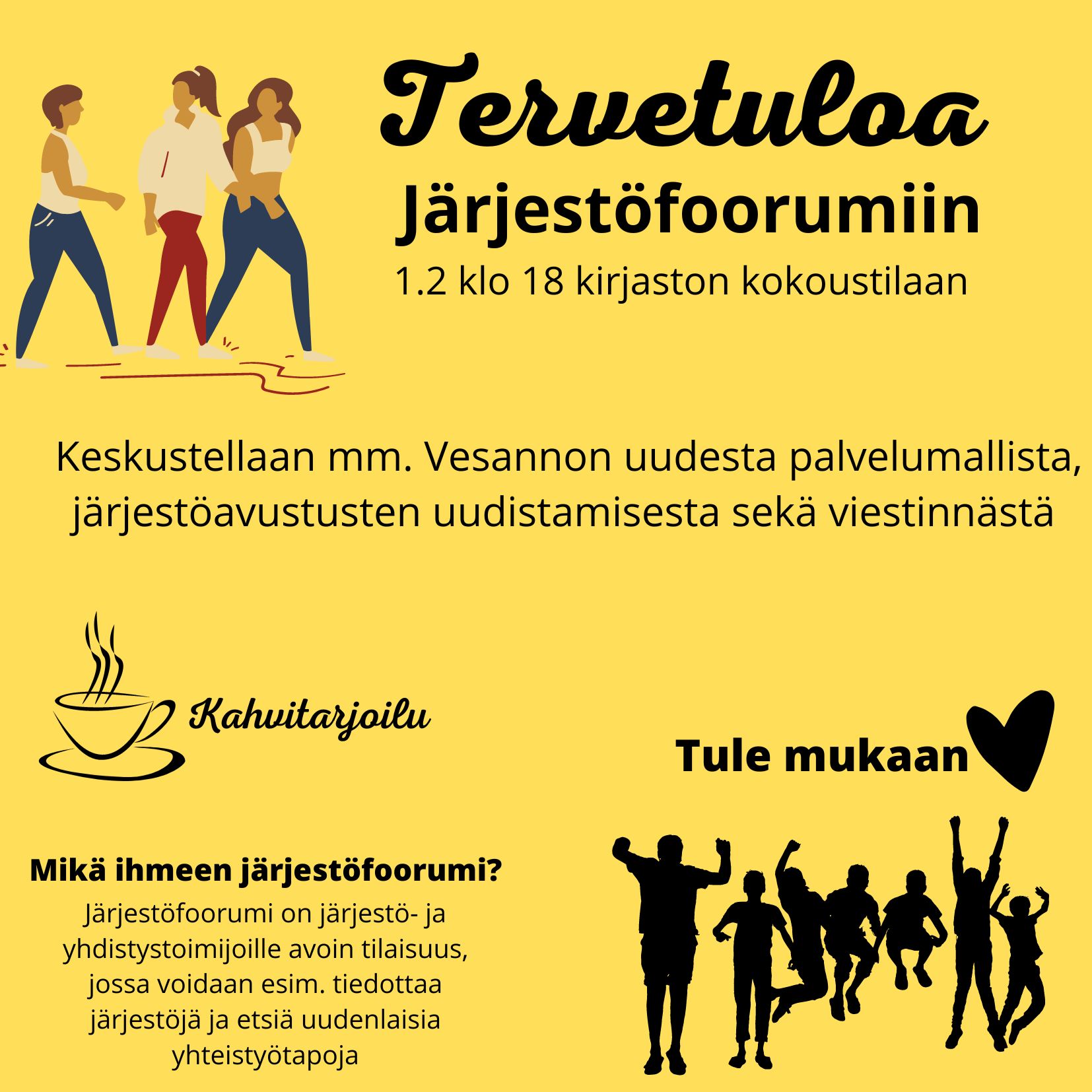 Read more about the article Tervetuloa järjestöfoorumiin!