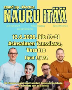 Stand-up tapahtuman mainosjuliste.